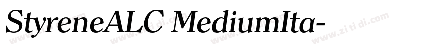 StyreneALC MediumIta字体转换 StyreneALC MediumIta字体转换